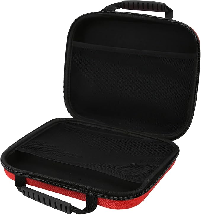 Pwshymi Precise Emergency Kit Bag Portable Large Capacity EVA Hard Case for Emergency First Aid, for Home Outdoor, Red