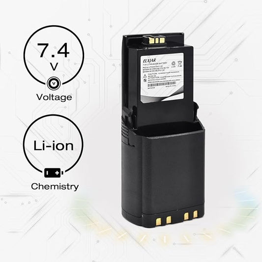 (2-Pack) 7.4V 4800mAh NNTN7034A Battery Replacement for Motorola APX 6000 7000 8000 SRX2200 Radios, Compatible with NNTN7038 NNTN8921 PMNN4487A PMMN4403