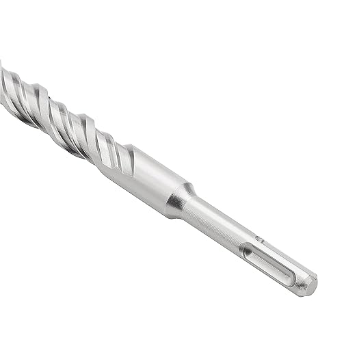 1/2 in x 6.3 in (12 x 160mm) SDS Plus Rotary Hammer Drill Bit, Concrete Drill Bit for Concrete, Brick, Cement and Stone, Length (Length : 160mm / 6.3 inch, 1/2 inch ( 12mm)