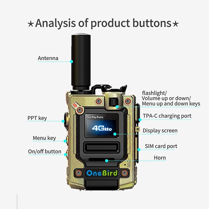 Global-walkie-Talkie-Unlimited-Range-radios-Long Range walkie talkies Communication Cards-radios Unlimited Range with sim Cards-Out of State walkie-Talkie ptt Button-Two Way Talk Talkie 2-Pack