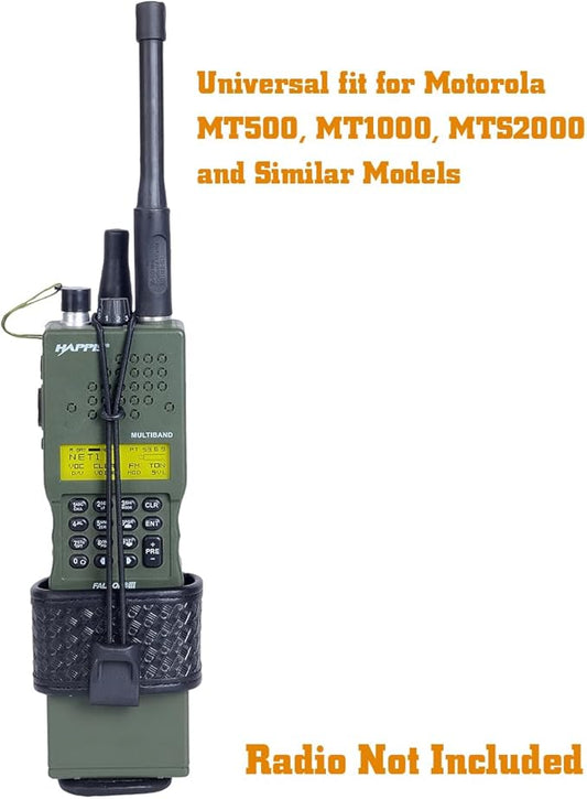 Universal Radio Case Two Way Radio Holder,L-Style Radio Holster, Universal Radio Carrier for Motorola MT500, MT1000, MTS2000 and Similar Models