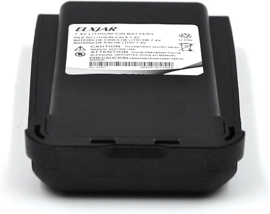 (2-Pack) High Capacity 2600mAh Li-ion Battery Power Pack Fits Wouxun KG-UV8D KG-UV8D Plus KG-UV8E KG-UV8Q Two-Way Radio Walkie Talkie, Compatible with BLO-008 P/N for Extended Communication Time