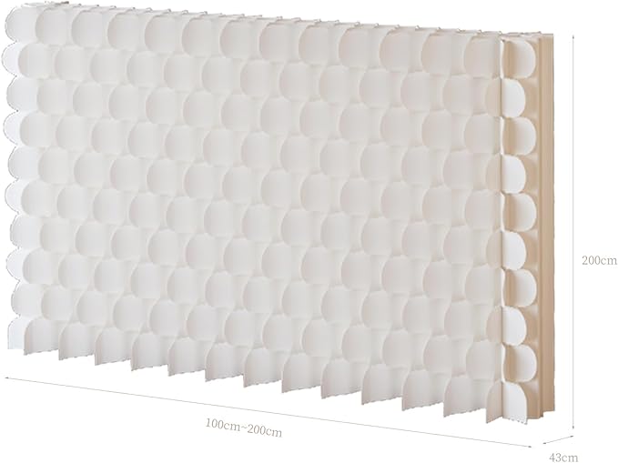 Foldable Room Divider Privacy Screens Movable Temporary Wall Space Partition, 5.25~9.19 FT Tall, 6.56~16.5 FT Width, Choice of Various Sizes and Styles
