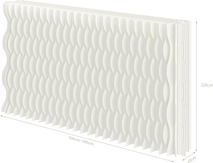 Foldable Room Divider Privacy Screens Movable Temporary Wall Space Partition, 5.25~9.19 FT Tall, 6.56~16.5 FT Width, Choice of Various Sizes and Styles