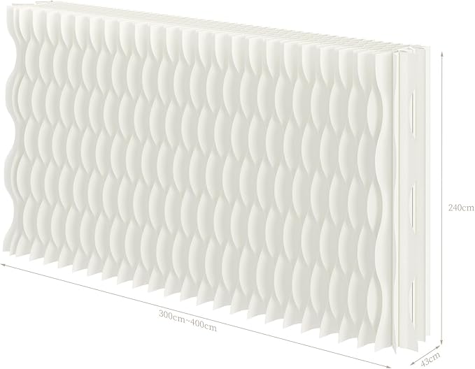 Foldable Room Divider Privacy Screens Movable Temporary Wall Space Partition, 5.25~9.19 FT Tall, 6.56~16.5 FT Width, Choice of Various Sizes and Styles