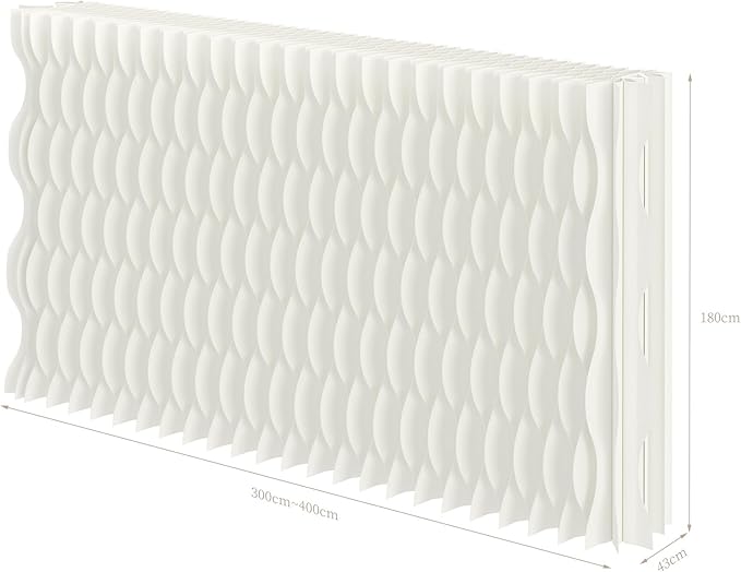 Foldable Room Divider Privacy Screens Movable Temporary Wall Space Partition, 5.25~9.19 FT Tall, 6.56~16.5 FT Width, Choice of Various Sizes and Styles