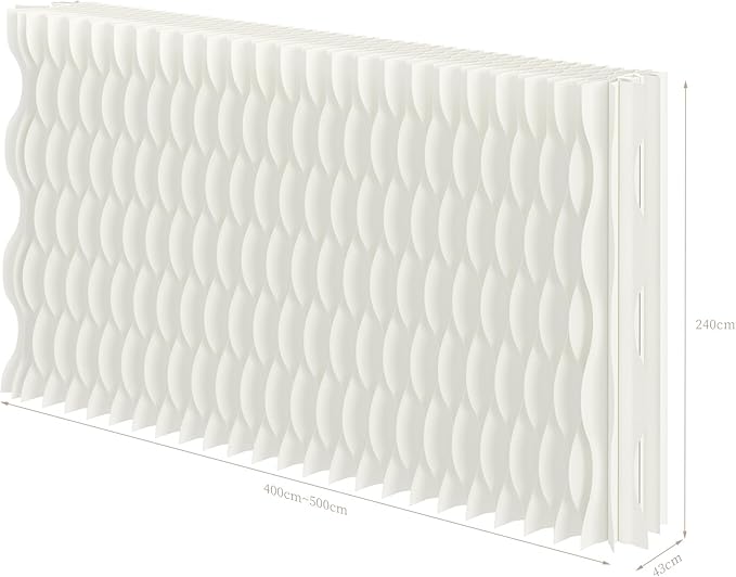 Foldable Room Divider Privacy Screens Movable Temporary Wall Space Partition, 5.25~9.19 FT Tall, 6.56~16.5 FT Width, Choice of Various Sizes and Styles