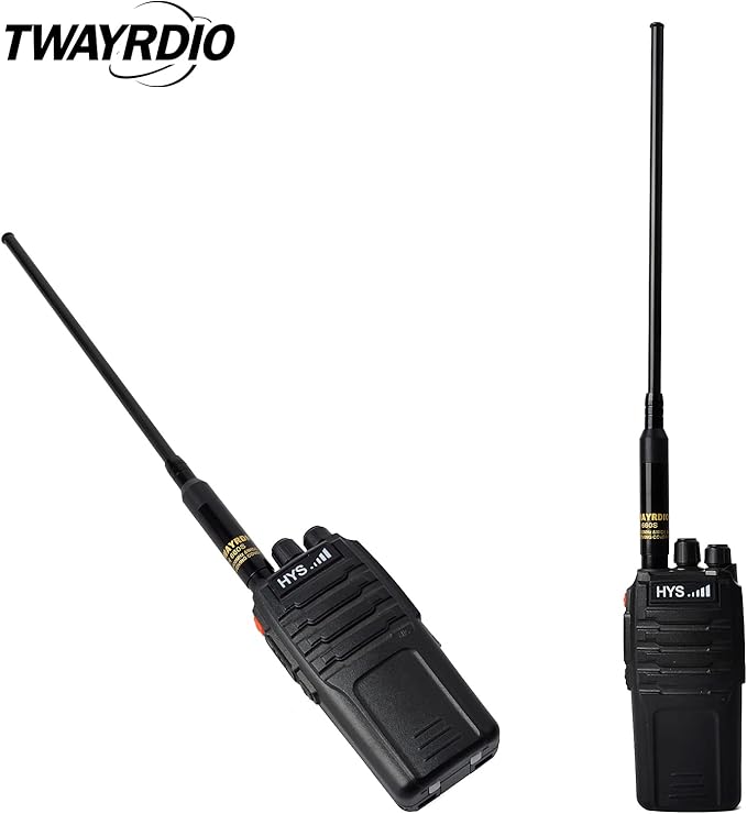 TWAYRDIO 144/430MHz SMA Female Replacement Antenna 2m/70cm VHF/UHF Telescopic Handheld High Gain Radio Antenna for Baofeng UV-5R GT-3 UV-5RA UV-5RB UV-5RC UV-5RD UV-5RE BF-F8HP UV-82 Radio