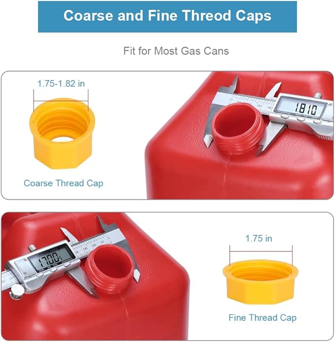 3 Pack Gas Can Spout Replacement, Upgraded Gas Cans Nozzle Replacement with Flexible Nozzle Leak-Proof Design, Fit for Most 1/2/5/10 Gallon Oil Cans