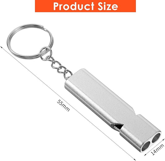 50Pcs Emergency Whistles Lifeguard Safety Whistle with Lanyard and Keychain for Outdoor Camping Hiking Boating Backpacking Fishing Kayak Kids Rescue Signaling Loud Survival Whistle