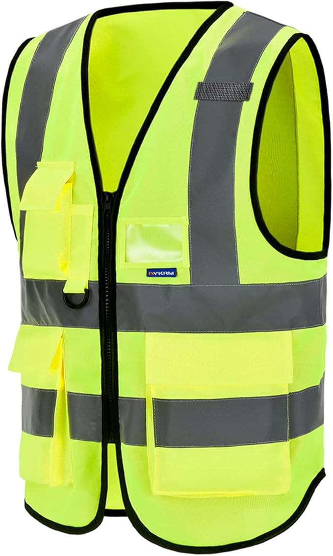 A-SAFETY 6XL7xl 8XL,high vis reflective Safety Vest,Yellow