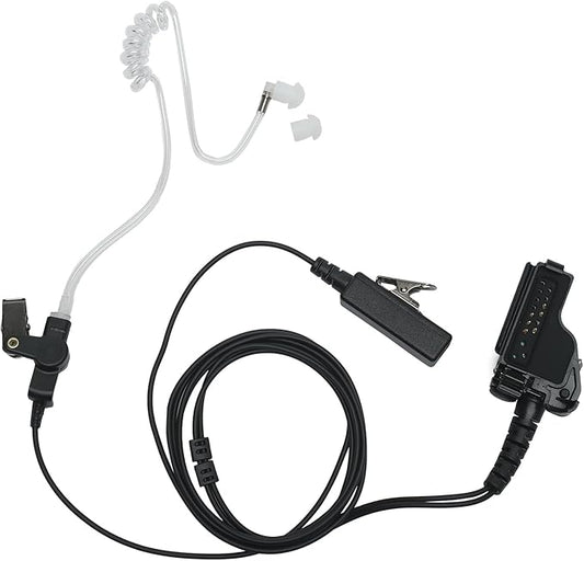 2 Wire Covert Acoustic Tube Surveillance Kit Headset Earpiece for Motorola XTS2500 XTS5000 XTS1500 XTS3000 HT1000 HT2000 MTS2000 Two Way Radio Walkie Talkie,4Pack