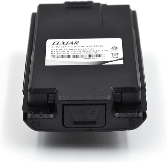 (2-Pack) 7.4V 1600mAh Li-ion Rechargeable Battery Pack Fits Quansheng UV-K5 UV-K6 Two-Way Radio Walkie Talkie, Compatible with BPK5 UVK5 UVK6 P/N for Extended Field Communication