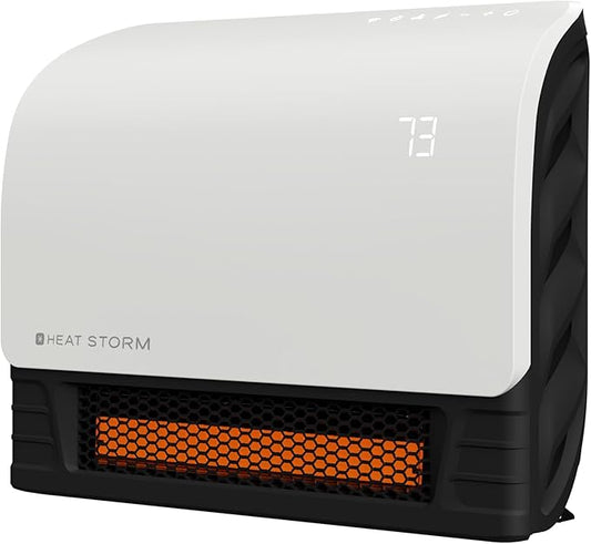 Heat Storm 1500-Watt Sedona WiFi Infrared Wall Mountable Heater,White