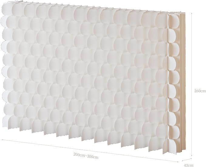 Foldable Room Divider Privacy Screens Movable Temporary Wall Space Partition, 5.25~9.19 FT Tall, 6.56~16.5 FT Width, Choice of Various Sizes and Styles