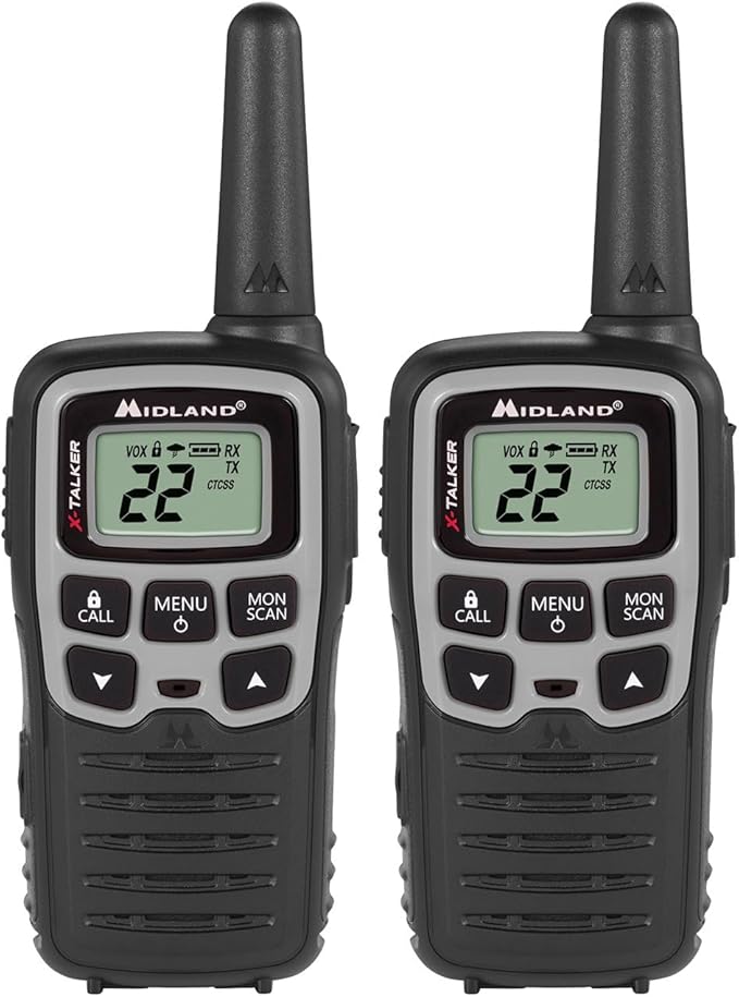 Midland X-TALKER T51BLKVP Two Way Radios 2-Pack