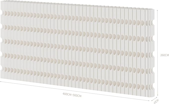 Foldable Room Divider Privacy Screens Movable Temporary Wall Space Partition, 5.25~9.19 FT Tall, 6.56~16.4 FT Width, Choice of Various Sizes and Styles