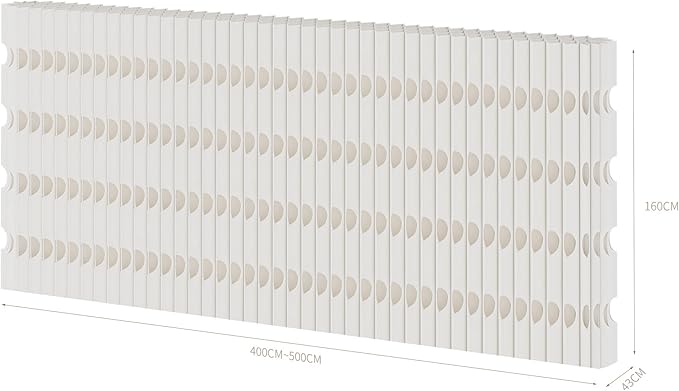 Foldable Room Divider Privacy Screens Movable Temporary Wall Space Partition, 5.25~9.19 FT Tall, 6.56~16.4 FT Width, Choice of Various Sizes and Styles