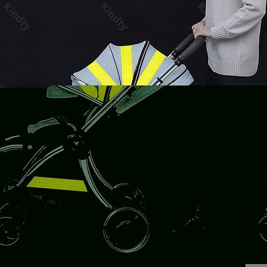 Fluorescent Yellow Reflective Tape Outdoor Waterproof 2 inch Wide, High Visibility Warning Safety Industrial Marking Tape (10 feet)