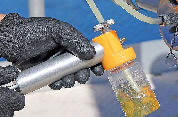 Oil Sampling Pump - Made in USA - with Vacuum Release Valve - Compatible with 5/16-inch Hose, 1/4-inch Hose (Most commonly Used) and 3/16-inch Hose