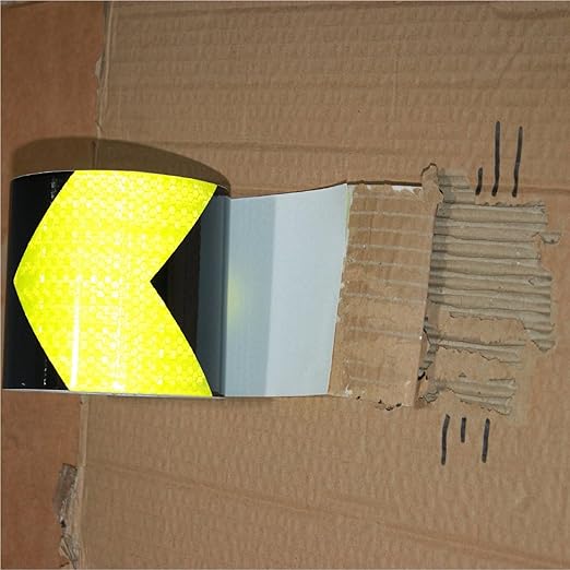 Reflective Tape 4 Inch x 68 Feet, Outdoor Waterproof High Visibility Adhesive Stickers, High Intensity Reflector Strips