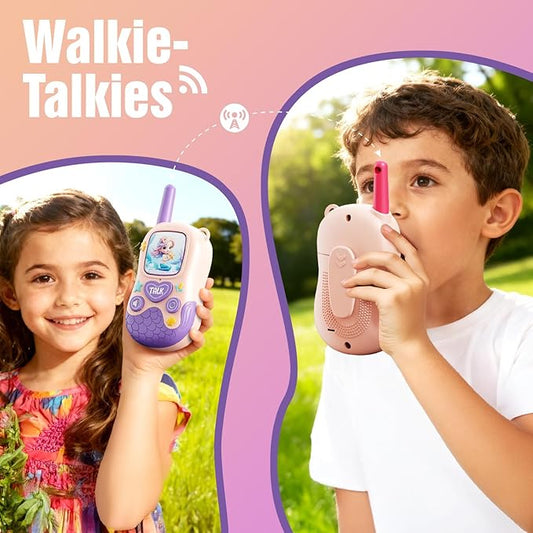 Walkie Talkies Toys for Girls:Mermaid Toys 2 Pack Birthday Gifts for 3 4 5-7 8 Year Old Girls Toy for 4 5 6 7 8-10 Year Old Camping Outdoor Games,Christmas Stocking Stuffers for Girls Kids