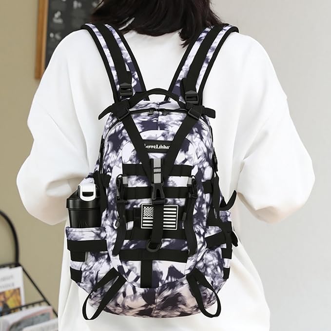 25L Tactical Backpack Hiking Daypacks Outdoor Military Molle Bag EDC Rucksack Motorcycle Backpack for Camping