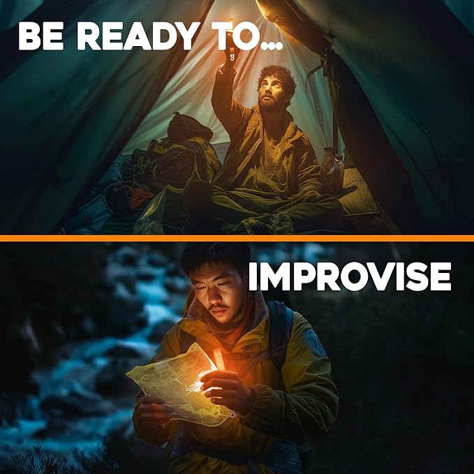 Be Ready - Industrial 12 Hour Illumination Emergency Safety Chemical Light Glow Sticks 12 Pack