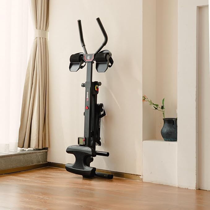TOUSAINS 3 in 1 Adjustable AB Machine for Stomach Workout with 3 Heights, Foldable Rowing Machine for Home Gym with Comfortable seat & LCD Display Monitor, 330lbs Weight Capacity