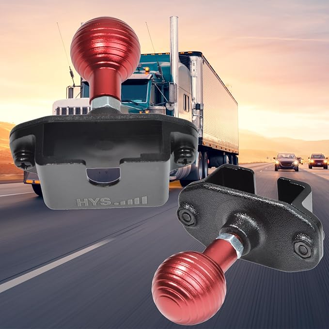 HYS Handheld Radio/Mic Hanger with Belt Clip/Round Knob Holder with 1" (25mm) Ball Head Adapter Compatible with RAM mounts B Size Double Socket Arm & Bike Motorcycle Ham Radio Mount