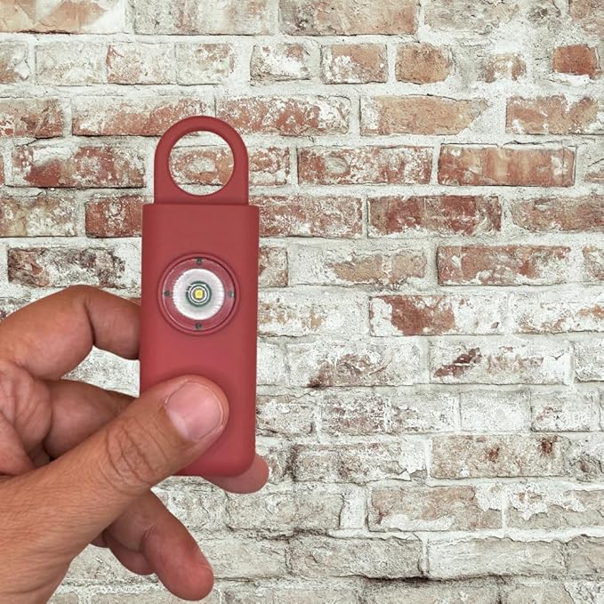 The Original Personal Safety Alarm for Women - Loud Siren, Strobe Light and Key Chain 2.0 Version (Red)