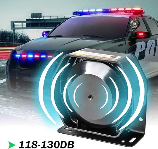 Police Car Emergency Siren Pa System for Vehicles Ambulance Firefighter Truck 20 Tones 200W 118-130DB Wireless Remote with Handheld Microphone Speaker
