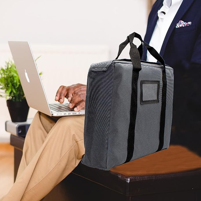 Fire Resistant and Water Repellent Briefcase Document Bag, 18 x 14 x 4 Inch
