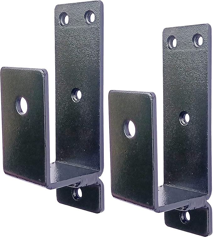 2x4 Door Barricade Brackets. Upgrade Door Barricade Security Bar Provide Our Home Under The Safety Environment. Door Metal Bar Bracket for Your Home, Garages, Basements, Sheds, Warehouses, Backyards.
