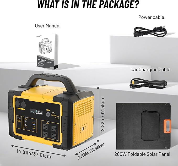 Portable Power Station, 1800W Generator with Solar Panels,1024Wh LiFePO4 Battery 120V AC Outlet Solar Powered Generators for Home Use Outdoor Camping RV Travel Emergency Battery Backup Power Supply