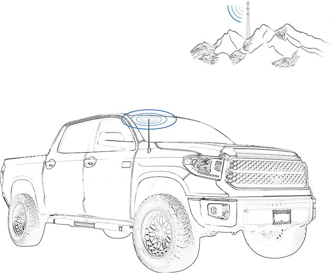16 Inch Toyota Truck Antenna Replacement, Enhances Radio Reception - 1995-2020 Tundra & Tacoma Accessories