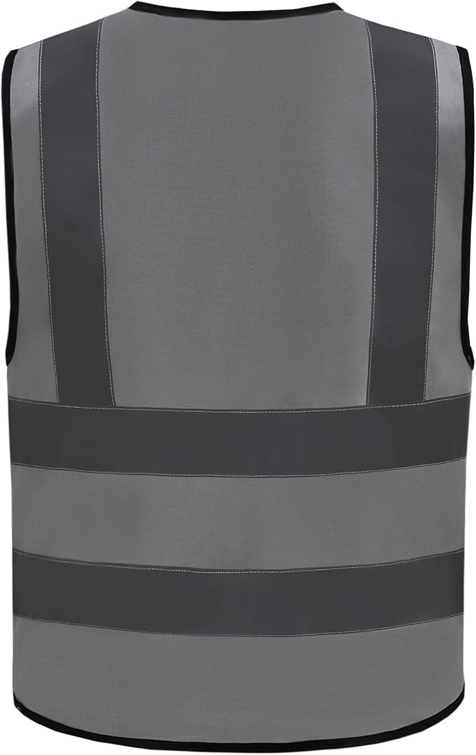 A-SAFETY grey hi vis vest