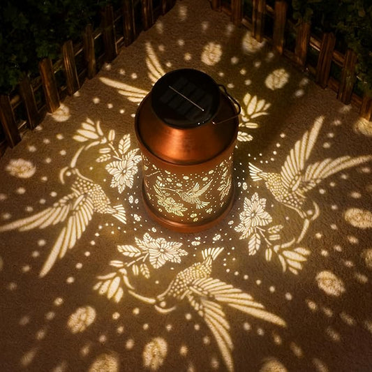 Christmas Gifts for Women Mom - Hummingbird Solar Lights Outdoor - Mothers Day Gifts, Solar Lanterns Outdoor Waterproof Garden Decor for Outside Patio, Outdoor, Yard, Lawn, Balcony