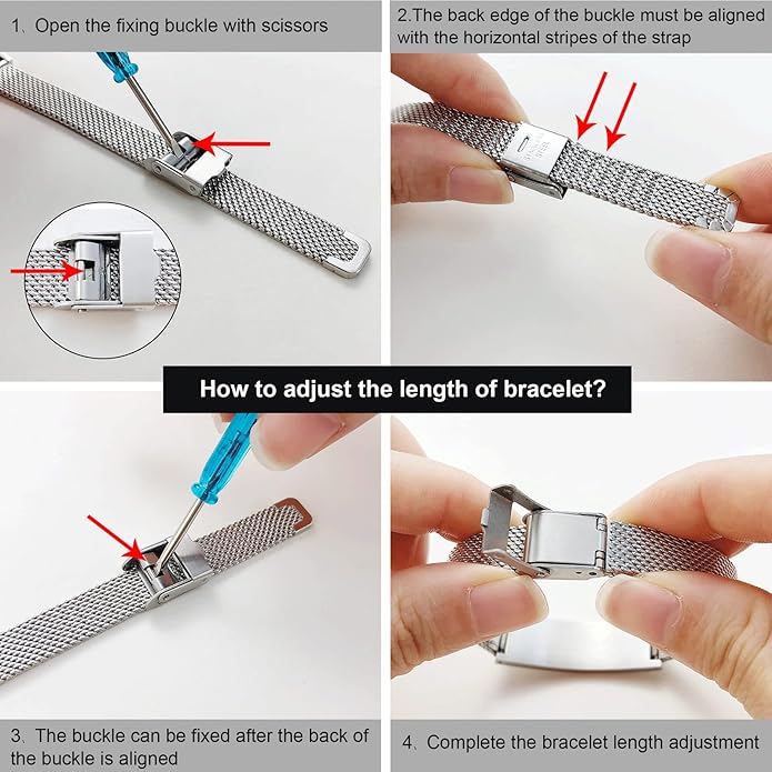VNOX Medical Alert Bracelets for Men & Women Kids with Free Engraving Adjustable Stainless Steel Mesh Emergency Medical ID Bracelets Wristband