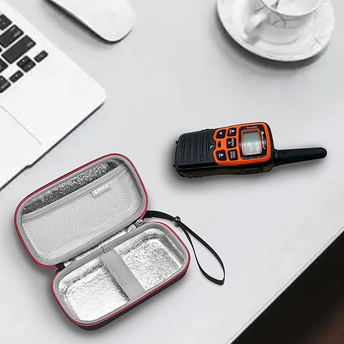 RLSOCO Hard Case for Cobra MR HH350 FLT/MR HH500 FLT/MR HH150 FLT/HH600 FLT Handheld Floating VHF Marine Radio & Cobra RX680 Walkie Talkies Two Way Radios (Case Only)
