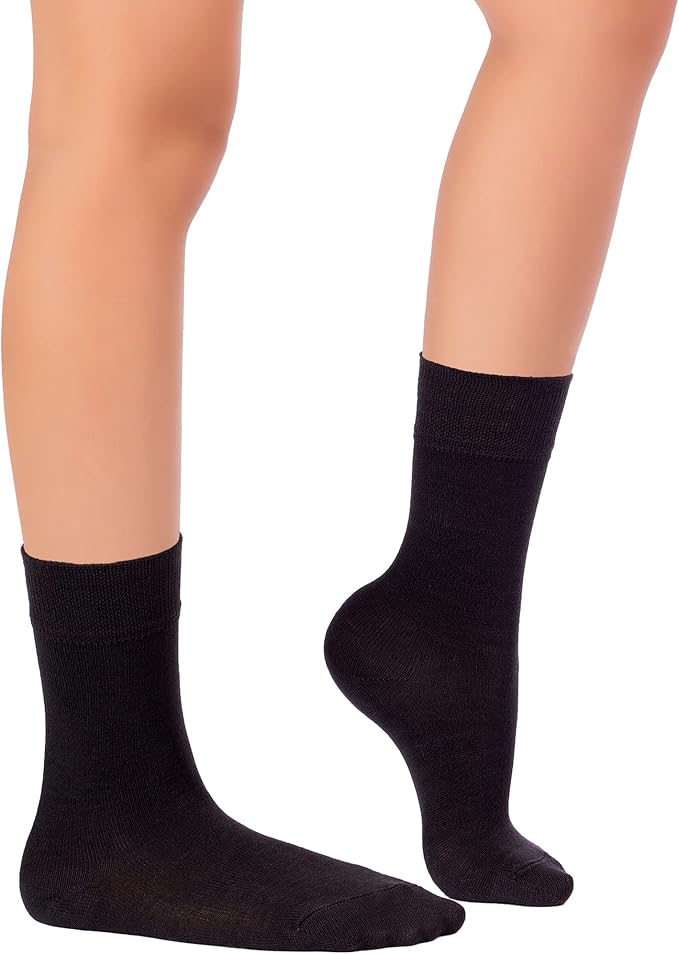 Hugh Ugoli Kids School Uniform Rayon Derived from Bamboo Dress Crew Socks for Toddlers to Youth, 3T - 14 Years Old, 5 Pairs