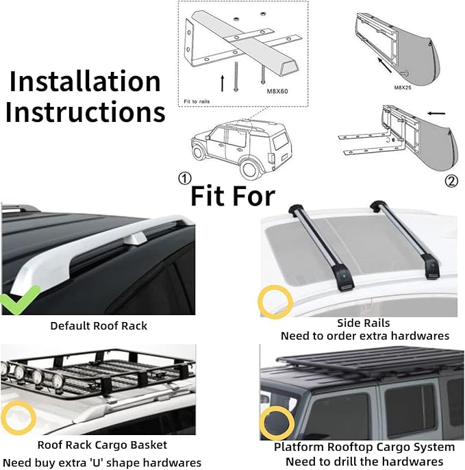DANCHEL OUTDOOR Car Awning Shower Tent Room with Portable Shower Pan, Camping Privacy Shelter Enclosure Overland Portable Changing Room w/LED Light 3.3ft x 3.3ft Gray