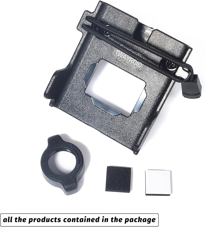 TWAYRDIO Handheld Radio Holder, Belt Clip Hanger Mount for 17mm Ball Mounts, Compatible with Motorola Kenwood Midland Baofeng Yaesu HT Walkie Talkies Two Way Radios Scanners