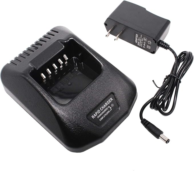 Replace KSC-25 Rapid Charger Compatible for Kenwood TK-2140 TK-3140 TK-2160 TK-3160 TK-2170 TK-3170 TK-2360 TK-3360 NX-220 NX-320 Radio KNB-57L KNB-55L KNB-35L KNB-56N KNB-26N