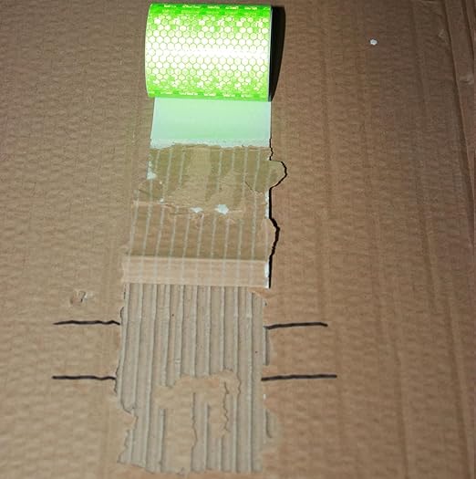 Industrial Reflective Tape Green Outdoor Waterproof 3 inch, High Visibility Hazard Conspicuity Safety Marking Tape (10 feet)