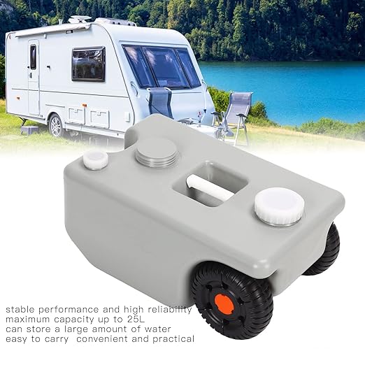 Portable RV Waste Holding Tank Large Capacity Tote Tank HDPE Water Tank for Boat RV Humanized Design