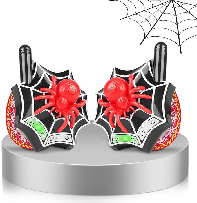 Walkie Talkies for Kids Boys Toys Ages 6-8 Outdoor Girls Toy 3 4 5 6 7 8-12 Year Old Boy Birthday Gift Long Range 2 Way Radio Hiking Camping Games Halloween Christmas Stocking Stuffers 2 Pack
