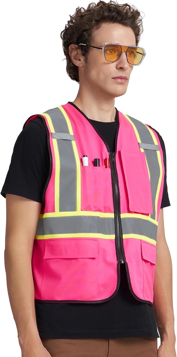 A-KSAFETY Custom High Visibility Reflective Safety Vest with logo