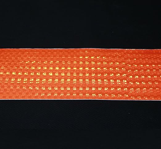 Orange Reflective Tape Outdoor Waterproof 3 inch Wide, High Visibility Industrial Marking Tape, Safety Adhesive Stickers (68 feet,3 Rolls)