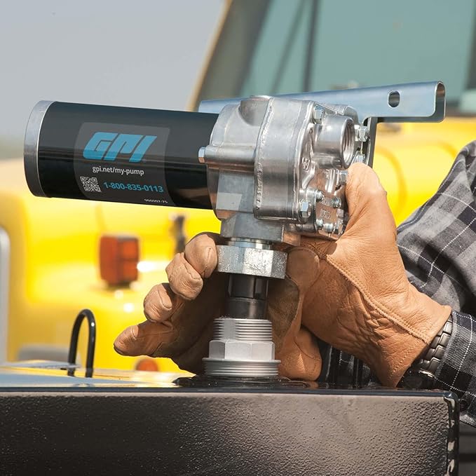GPI - M-150 Series Fuel Transfer Pump, Spin Collar- Pump Only, 15 GPM, 12 Volt (110000-103)